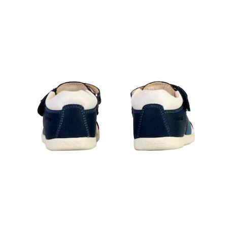 Sandales en cuir  à scratch Avio blanc+Caramel 4 - vertbaudet enfant 