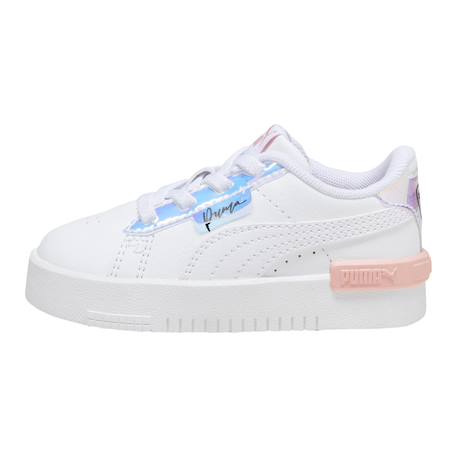Baskets basses à lacets Blanc smoothie noir 2 - vertbaudet enfant 