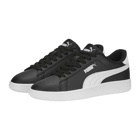 Baskets fille smash 3.0 Blanc+Noir blanc 9 - vertbaudet enfant 