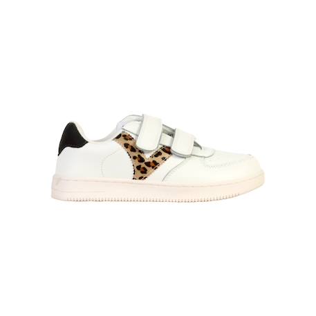 Baskets basses  à scratch Leopard+Petalo+Rose 1 - vertbaudet enfant 