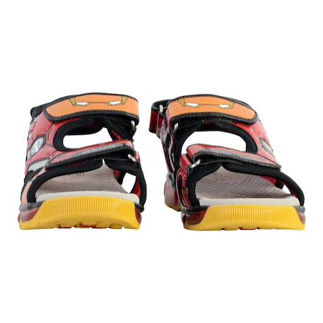 Sandales en cuir à scratch Marine royal+Noir rouge 11 - vertbaudet enfant 