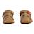 Sandales en cuir  à scratch Avio blanc+Caramel 11 - vertbaudet enfant 