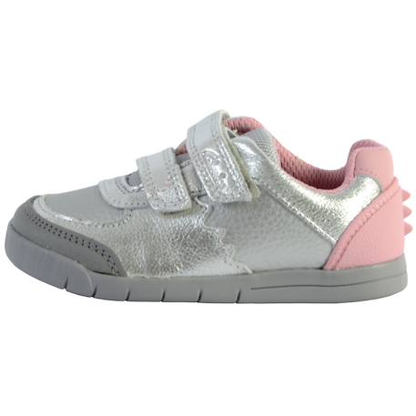 Baskets basses à scratch Argent 2 - vertbaudet enfant 