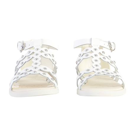 Sandales en cuir à brides Blanc 5 - vertbaudet enfant 