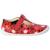Ballerines en cuir  à scratch Rouge 1 - vertbaudet enfant 