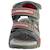 Sandales  à scratch Grey red 4 - vertbaudet enfant 