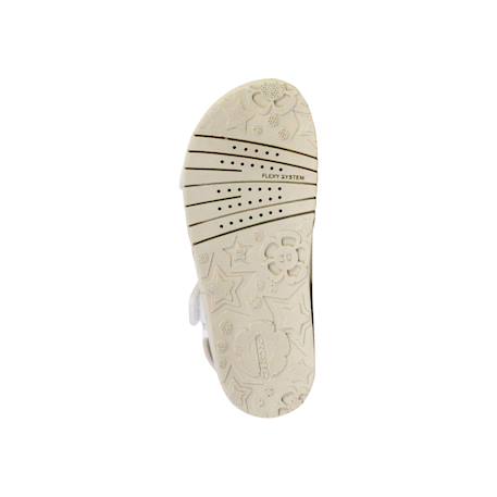 Sandales en cuir  à scratch Blanc+Blanc c1000 6 - vertbaudet enfant 