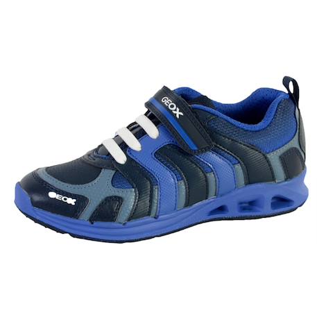 Baskets basses  à lacets  velours Navy royal 2 - vertbaudet enfant 