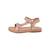 Sandales en cuir  à scratch Or rose 2 - vertbaudet enfant 