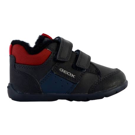 Baskets montantes  à scratch Marine   rouge 1 - vertbaudet enfant 