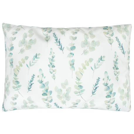 Taie d'oreiller en coton réversible eucalyptus Eucalyptus, vert, gris 1 - vertbaudet enfant 