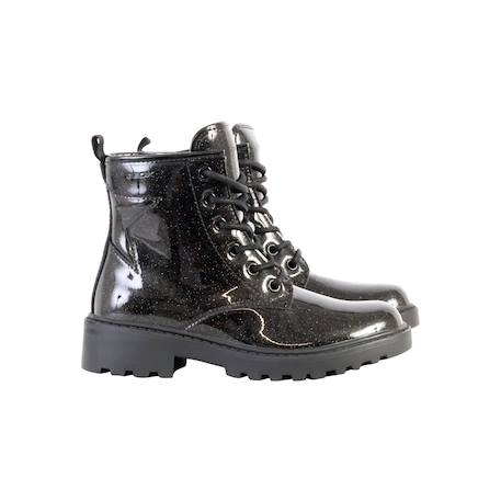 Bottes  à lacets Noir 3 - vertbaudet enfant 