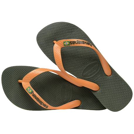 Tongs  à brides Black black+Blanc+Green olive vibrant+Vert 15 - vertbaudet enfant 