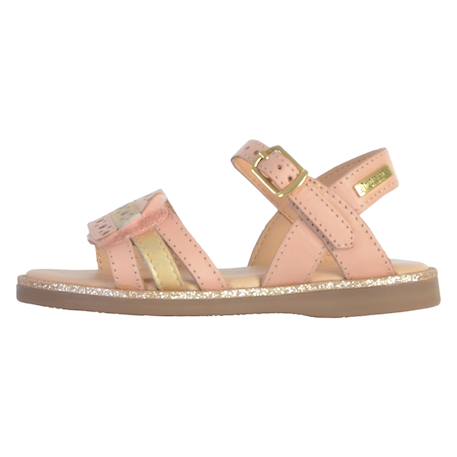 Sandales en cuir  à brides Rose multi 2 - vertbaudet enfant 