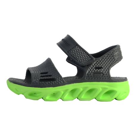 Sandales  à scratch Charbon citron vert 2 - vertbaudet enfant 