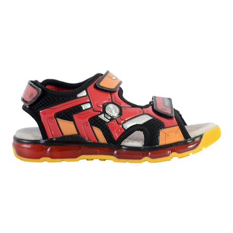 Sandales en cuir à scratch Marine royal+Noir rouge 7 - vertbaudet enfant 
