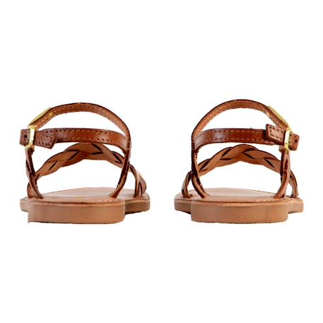 Sandales en cuir  à brides Nude+Tan multi 8 - vertbaudet enfant 