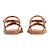 Sandales en cuir  à brides Nude+Tan multi 8 - vertbaudet enfant 