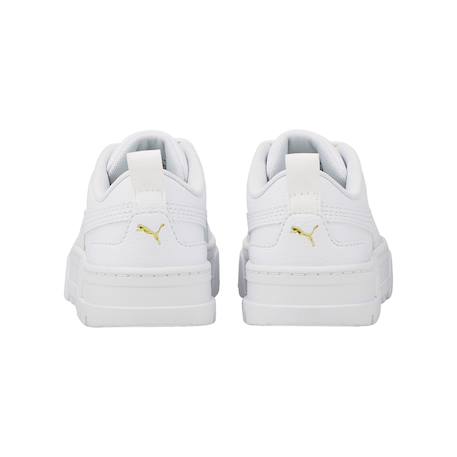 Baskets basses  à lacets Blanc+Blanc or 10 - vertbaudet enfant 