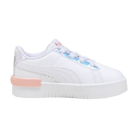 Baskets basses à lacets Blanc smoothie noir 1 - vertbaudet enfant 