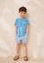 Ensemble bébé t-shirt et short biscarosse Bleu 1 - vertbaudet enfant 