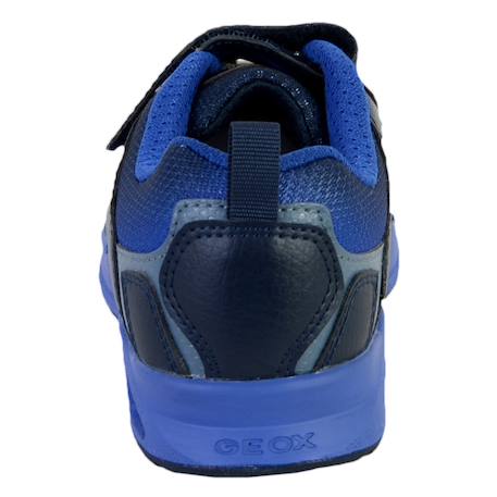 Baskets basses  à lacets  velours Navy royal 3 - vertbaudet enfant 