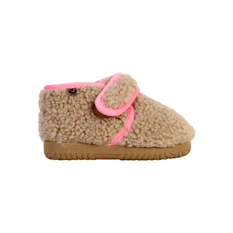 Chaussons  à scratch Beige+Mostaza+Rosa 1 - vertbaudet enfant 