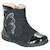 Bottes en cuir  velours  à fermeture éclair Noir 1 - vertbaudet enfant 