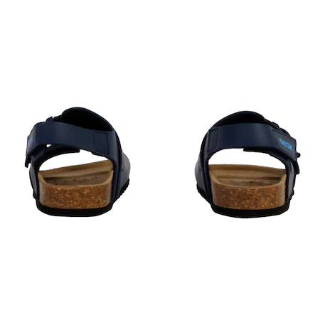 Sandales en cuir  à scratch Navy 4 - vertbaudet enfant 