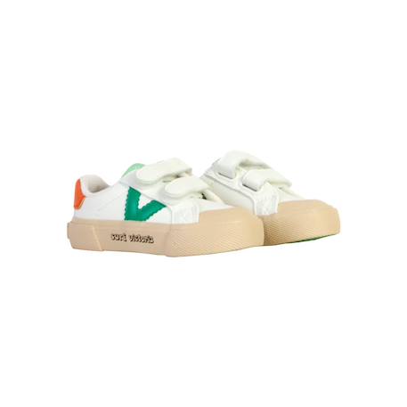 Baskets basses  à scratch Marine+Petalo+Vert foncé 15 - vertbaudet enfant 