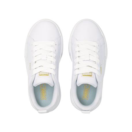 Baskets basses  à lacets Blanc+Blanc or 11 - vertbaudet enfant 