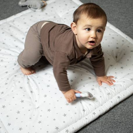 Tapis de parc tapis d'éveil réversible stella Stella, imprimé étoiles blanc, gris 6 - vertbaudet enfant 