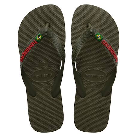 Tongs  à brides Black black+Blanc+Green olive vibrant+Vert 17 - vertbaudet enfant 