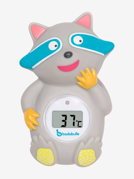 Thermomètre de bain et d’ambiance BADABULLE Raton gris 1 - vertbaudet enfant 