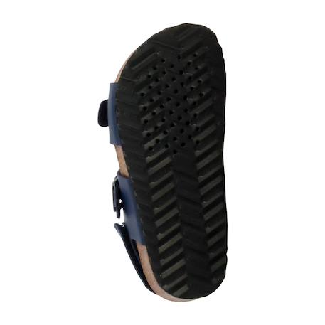 Sandales en cuir  à scratch Navy 6 - vertbaudet enfant 