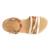 Sandales en cuir  à brides Blanc+Marron 7 - vertbaudet enfant 