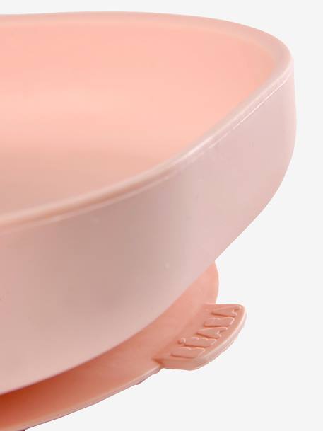 Assiette silicone avec ventouse bleu+rose+vert 8 - vertbaudet enfant 