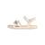 Sandales  à scratch Blanc argent 2 - vertbaudet enfant 