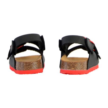Mules en cuir  à brides Bleu marine+Noir rouge 9 - vertbaudet enfant 