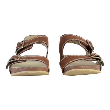 Sandales  à brides Marron sombre 5 - vertbaudet enfant 