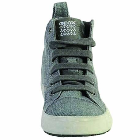 Baskets montantes  à lacets  velours Grey+Jeans 4 - vertbaudet enfant 