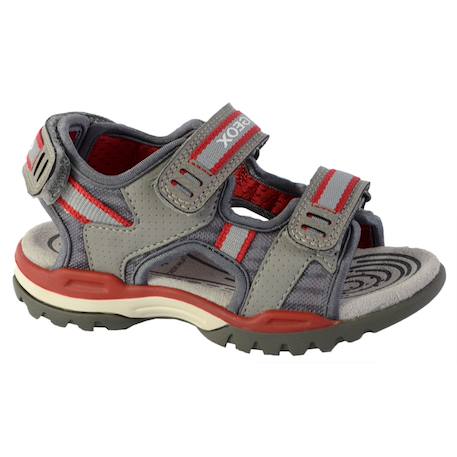 Sandales  à scratch Grey red 1 - vertbaudet enfant 