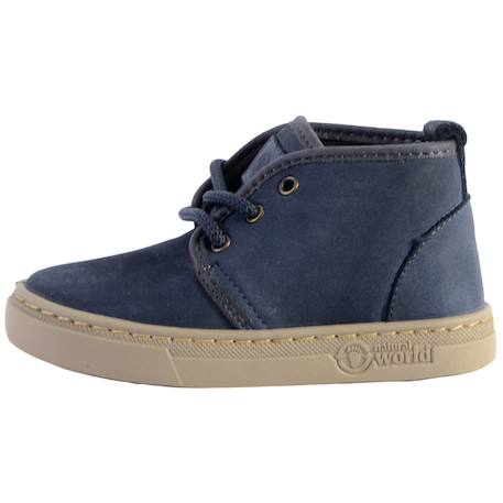 Baskets montantes  à lacets Marine 2 - vertbaudet enfant 