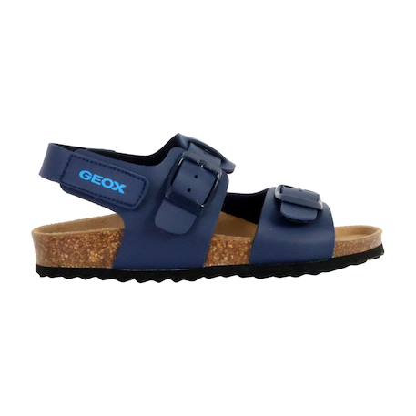 Sandales en cuir  à scratch Navy 1 - vertbaudet enfant 