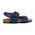 Sandales en cuir  à scratch Navy 1 - vertbaudet enfant 