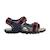 Sandales  velours  à scratch Marine rouge 1 - vertbaudet enfant 