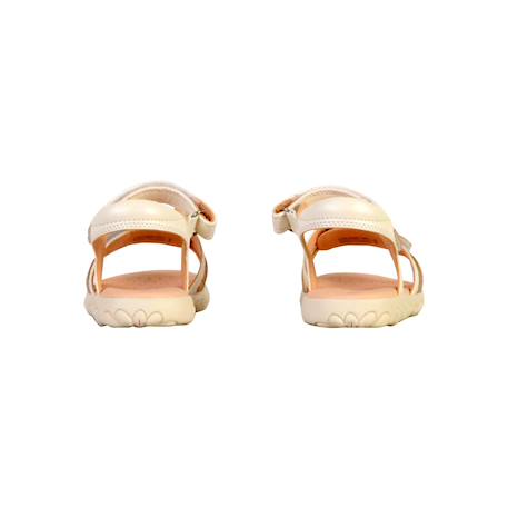 Sandales  à scratch Blanc argent 4 - vertbaudet enfant 