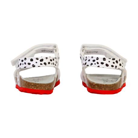 Sandales en cuir  à scratch Blanc   noir+Blanc fushia 4 - vertbaudet enfant 
