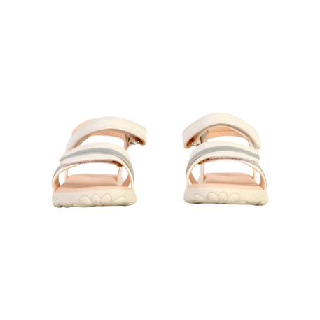 Sandales  à scratch Blanc argent 5 - vertbaudet enfant 