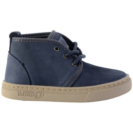 Baskets montantes  à lacets Marine 1 - vertbaudet enfant 